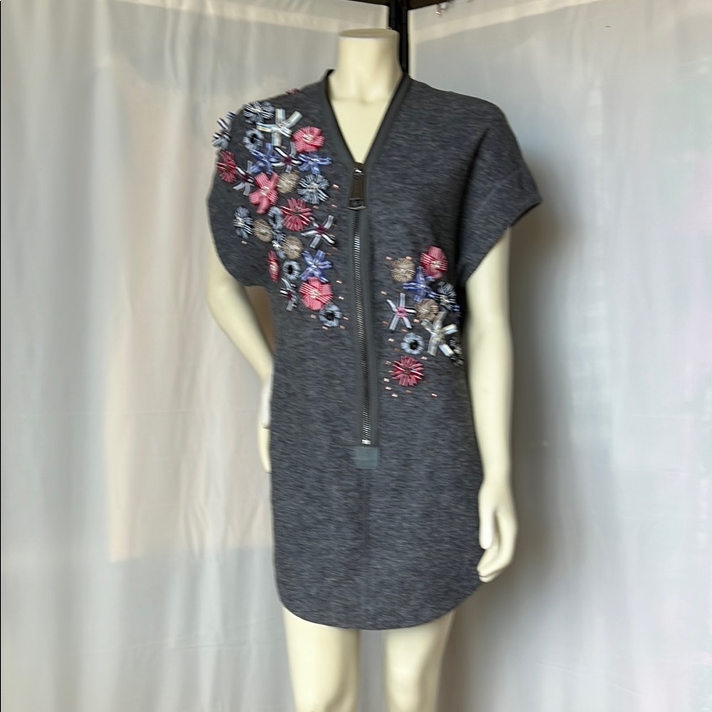 Gray Embellished Dress